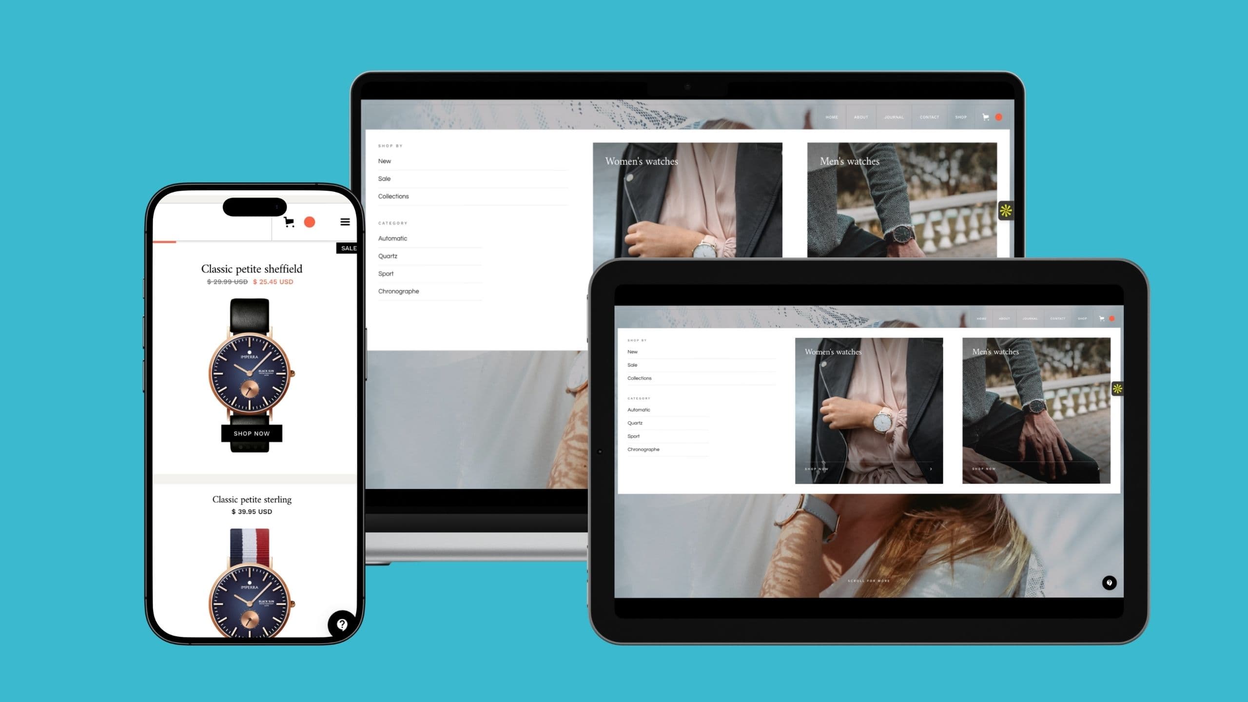 Slick Watches homepage preview